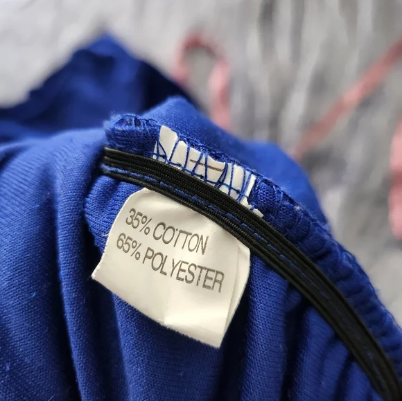 CBR Blue Velvet Long Sleeve Bodycon Dress XL - Picture 5 of 10